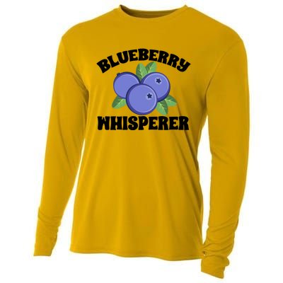 Blueberry Fruit Blueberry Whisperer Great Gift Cooling Performance Long Sleeve Crew