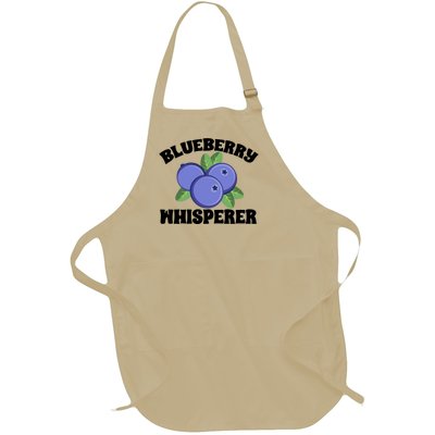 Blueberry Fruit Blueberry Whisperer Great Gift Full-Length Apron With Pockets