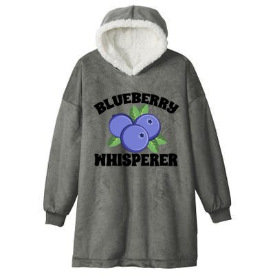 Blueberry Fruit Blueberry Whisperer Great Gift Hooded Wearable Blanket