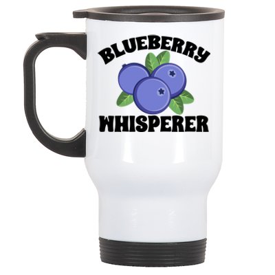 Blueberry Fruit Blueberry Whisperer Great Gift Stainless Steel Travel Mug