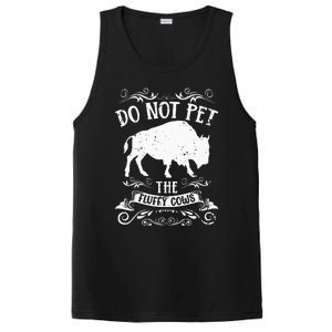 Buffalo Funny Bison Do Not Pet The Fluffy Cows PosiCharge Competitor Tank