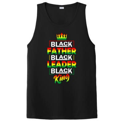 Black Father Black King African American Dad Juneteenth Funny Gift PosiCharge Competitor Tank