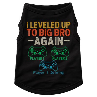 Big Funny Brother Est 2025 I Leveled To Brother Up Again Gift Announcement Doggie Tank