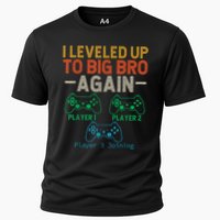 Big Funny Brother Est 2025 I Leveled To Brother Up Again Gift Announcement Cooling Performance Crew T-Shirt