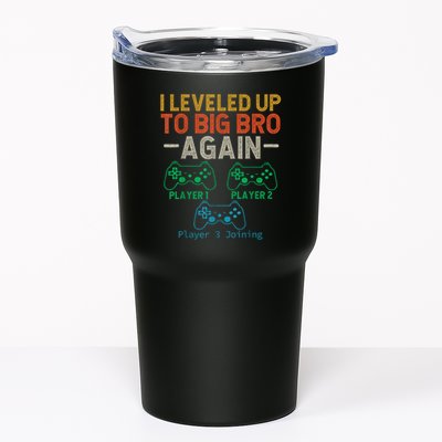 Big Funny Brother Est 2025 I Leveled To Brother Up Again Gift Announcement Tumbler
