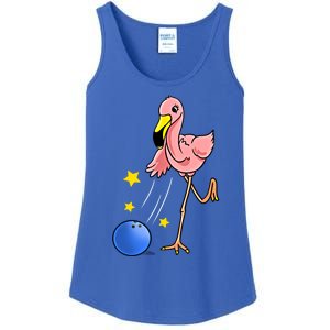 Bowling Flamingo Bowling Lover Gift Funny Gift Ladies Essential Tank