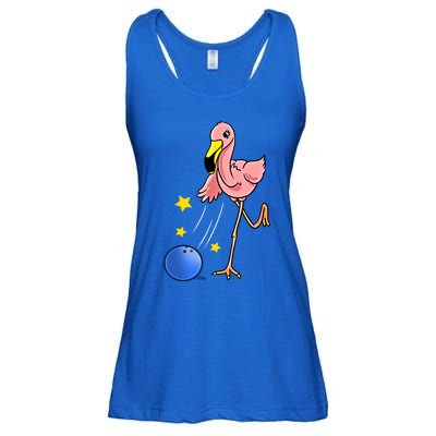 Bowling Flamingo Bowling Lover Gift Funny Gift Ladies Essential Flowy Tank