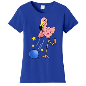 Bowling Flamingo Bowling Lover Gift Funny Gift Women's T-Shirt