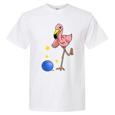 Bowling Flamingo Bowling Lover Gift Funny Gift Garment-Dyed Heavyweight T-Shirt