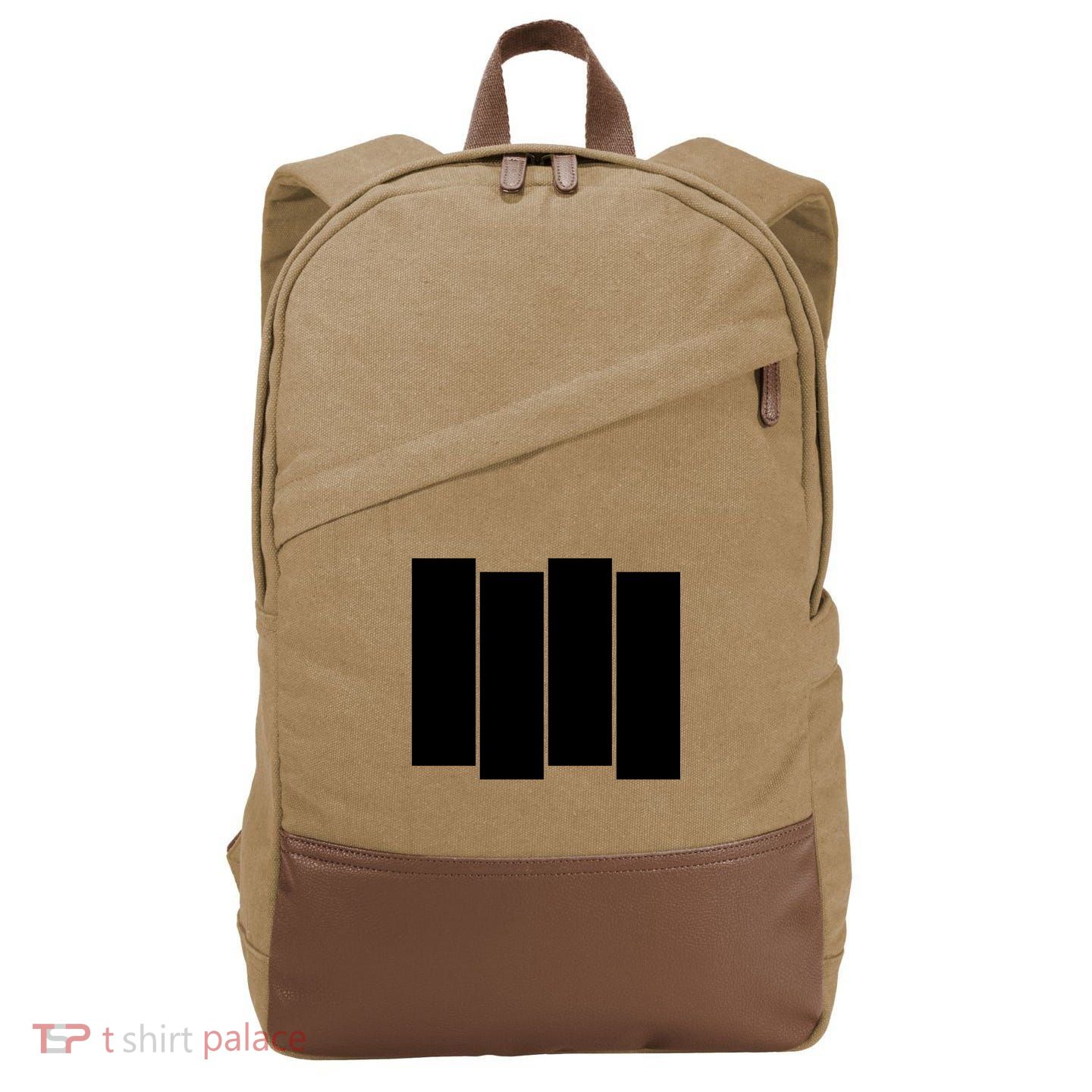 Black Flag Cotton Canvas Backpack