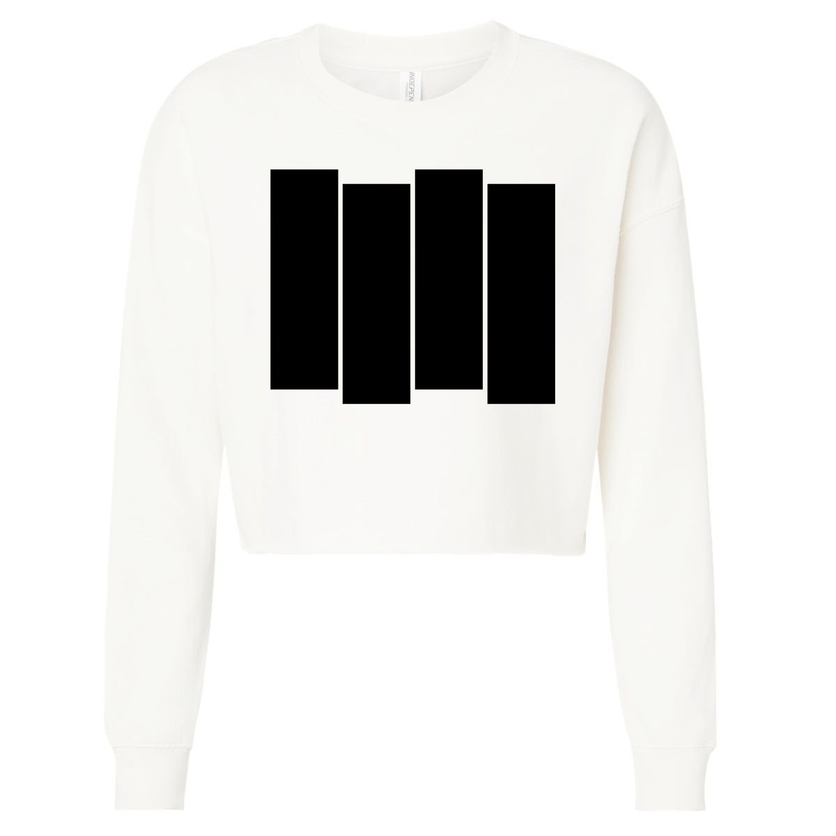 Black Flag Cropped Pullover Crew