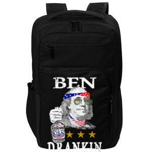 Benjamin Franklin Ben Drankin 4th Of July Usa Flag Cute Gift Impact Tech Backpack