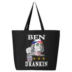 Benjamin Franklin Ben Drankin 4th Of July Usa Flag Cute Gift 25L Jumbo Tote