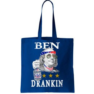 Benjamin Franklin Ben Drankin 4th Of July Usa Flag Cute Gift Tote Bag