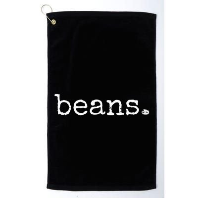 Beans Funny Barista Coffee Bean Espresso Bean Bean Lover Golf Towel