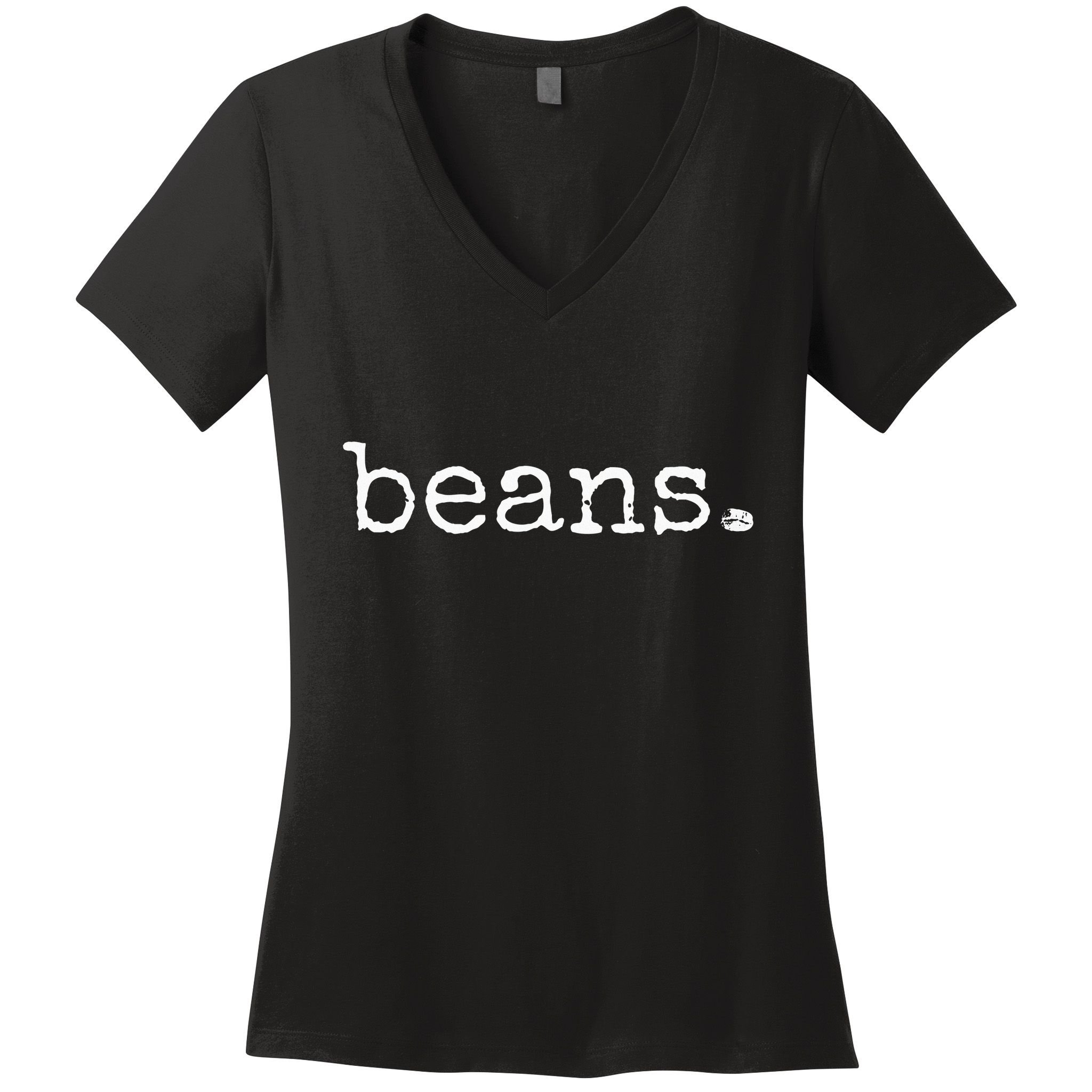 Beans Funny Barista Coffee Bean Espresso Bean Bean Lover Women's V-Neck T-Shirt