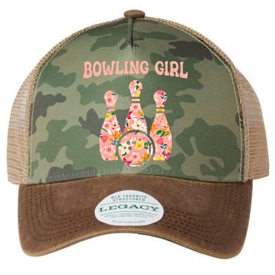 Bowling Funny Bowling Team Bowler Bowling Gift Legacy Tie Dye Trucker Hat