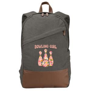 Bowling Funny Bowling Team Bowler Bowling Gift Cotton Canvas Backpack