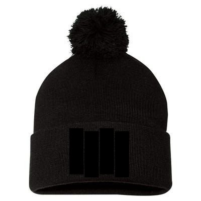Black Flag Best Gift Pom Pom 12in Knit Beanie