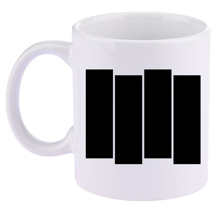 Black Flag Best Gift 11oz C Handle Ceramic Mug