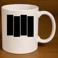 Black Flag Best Gift 11oz C Handle Ceramic Mug