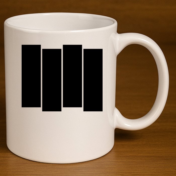 Black Flag Best Gift 11oz C Handle Ceramic Mug
