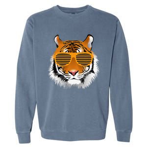 Birthday For Boy Cool Tiger Striped Animal Theme Party Garment-Dyed Sweatshirt