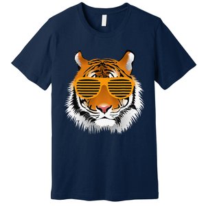 Birthday For Boy Cool Tiger Striped Animal Theme Party Premium T-Shirt