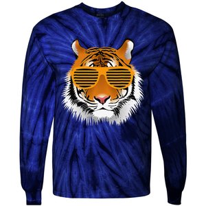 Birthday For Boy Cool Tiger Striped Animal Theme Party Tie-Dye Long Sleeve Shirt