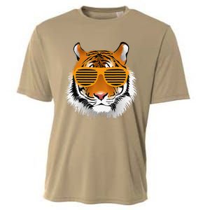 Birthday For Boy Cool Tiger Striped Animal Theme Party Cooling Performance Crew T-Shirt