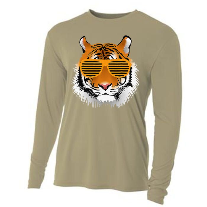 Birthday For Boy Cool Tiger Striped Animal Theme Party Cooling Performance Long Sleeve Crew