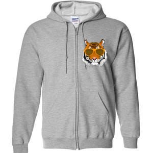 Birthday For Boy Cool Tiger Striped Animal Theme Party Full Zip Hoodie