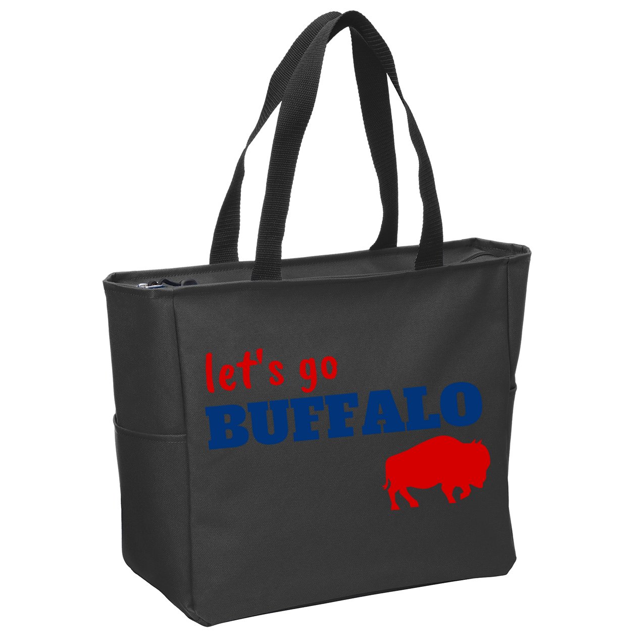 Buffalo Football Zip Tote Bag