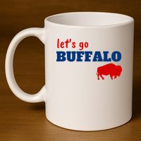 Buffalo Football 11oz C Handle Ceramic Mug