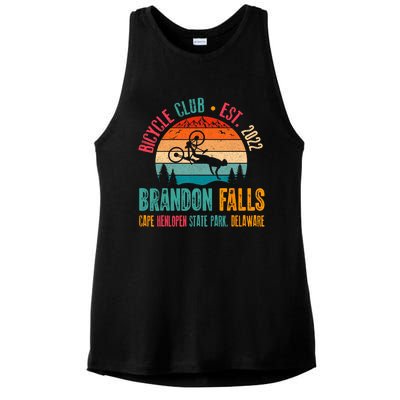 Brandon Falls Bicyle Club Retro Biden Bike Ladies PosiCharge Tri-Blend Wicking Tank