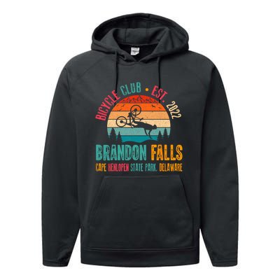 Brandon Falls Bicyle Club Retro Biden Bike Performance Fleece Hoodie