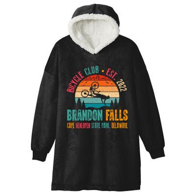 Brandon Falls Bicyle Club Retro Biden Bike Hooded Wearable Blanket