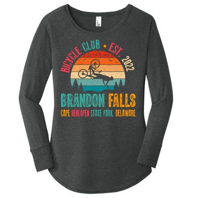 Brandon Falls Bicyle Club Retro Biden Bike Women's Perfect Tri Tunic Long Sleeve Shirt