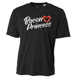 Breakfast Funny Bacon Lover Bacon Princess Cooling Performance Crew T-Shirt