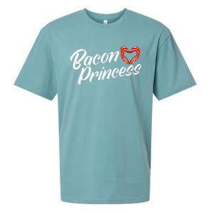 Breakfast Funny Bacon Lover Bacon Princess Sueded Cloud Jersey T-Shirt