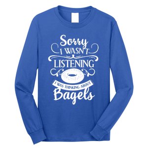 Bagel For Bagels Lovers Gift Long Sleeve Shirt