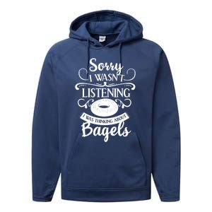 Bagel For Bagels Lovers Gift Performance Fleece Hoodie