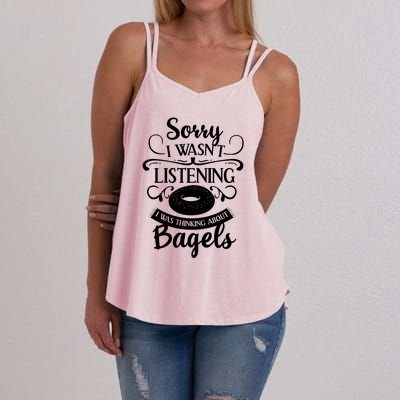 Bagel For Bagels Lovers Gift Women's Strappy Tank