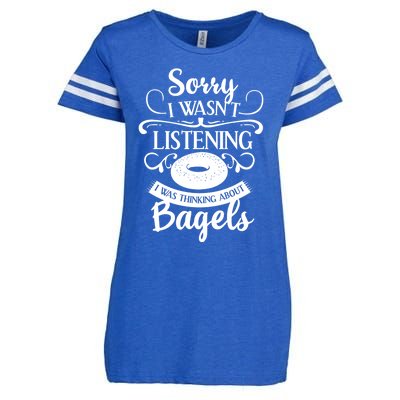 Bagel For Bagels Lovers Gift Enza Ladies Jersey Football T-Shirt