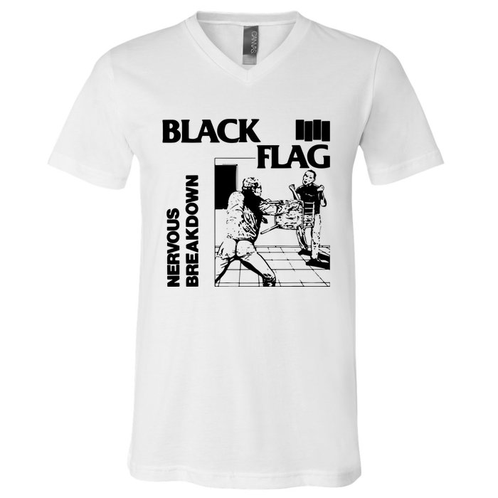 Black Flag V-Neck T-Shirt