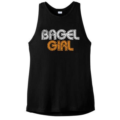 Bagel Funny Bagel Lover Costume Gift Funny Gift Ladies PosiCharge Tri-Blend Wicking Tank