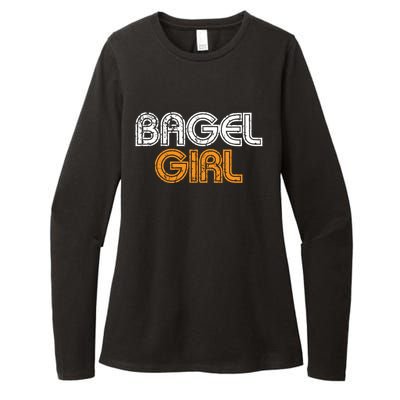 Bagel Funny Bagel Lover Costume Gift Funny Gift Womens CVC Long Sleeve Shirt