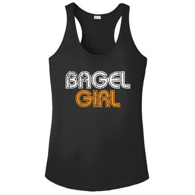 Bagel Funny Bagel Lover Costume Gift Funny Gift Ladies PosiCharge Competitor Racerback Tank