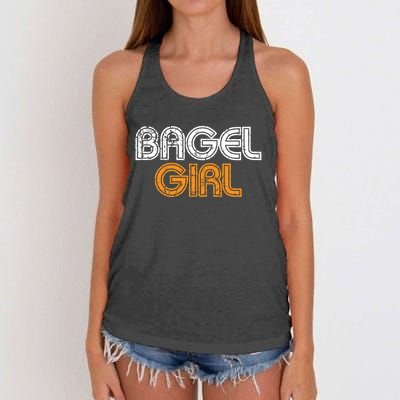 Bagel Funny Bagel Lover Costume Gift Funny Gift Women's Knotted Racerback Tank