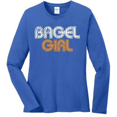 Bagel Funny Bagel Lover Costume Gift Funny Gift Ladies Long Sleeve Shirt